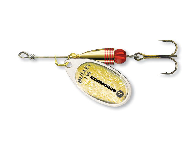 Cormoran rotační třpytka Bullet Spinner 4 gold holographic 12,5g