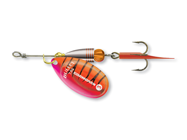 Cormoran rotační třpytka Bullet Spinner 2 orange tiger 4g