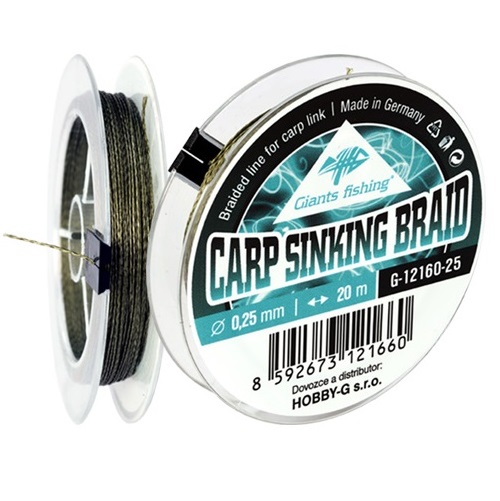 Giants Fishing - Carp Sinking Braid 20m|0,16mm