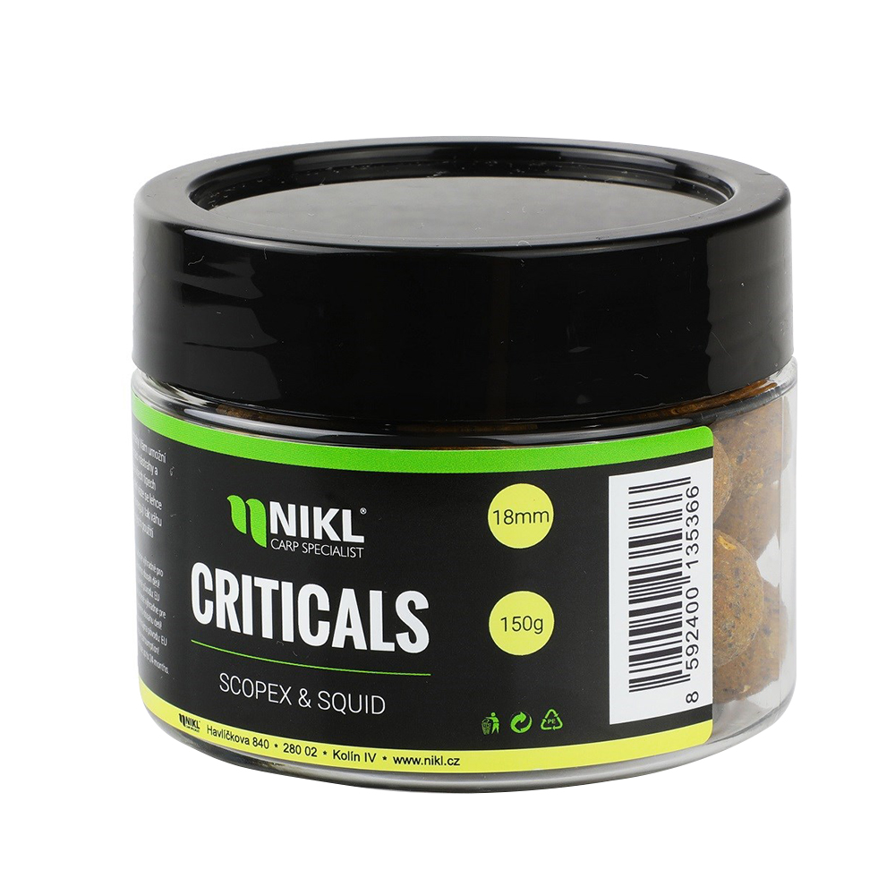 Karel Nikl CRITICALS boilie Typ: Criticals boilie Scopex & Squid 21 mm 150 g