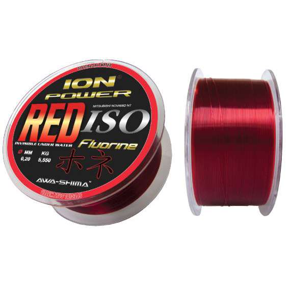 Rybářský vlasec Awa-shima Ion Power Red Iso Fluorine 300m průměr vlasce: 0,234mm/6,85kg