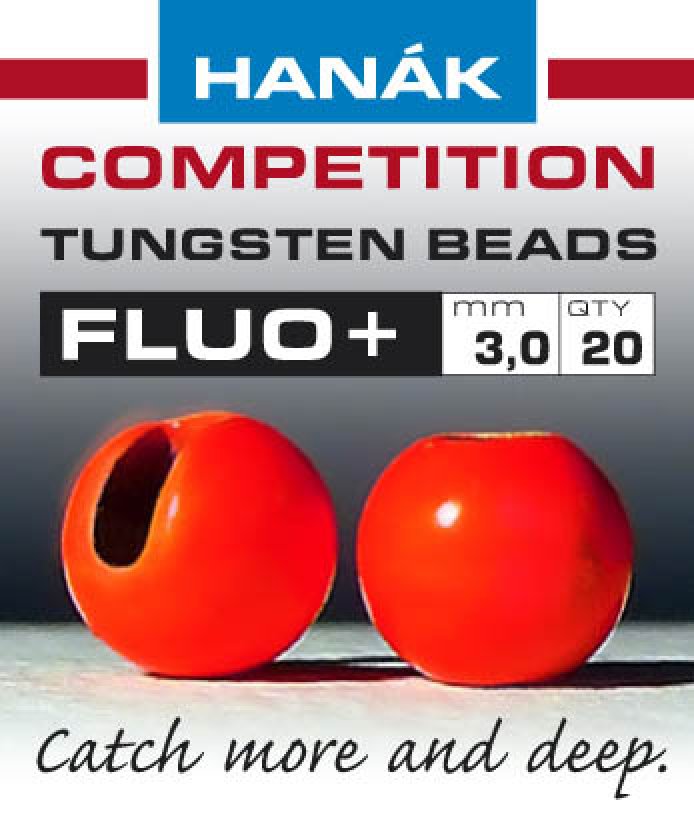Hanák tungstenové hlavičky fluo červené 20ks průměr: 2,5mm