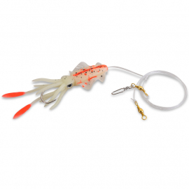 Aquantic návazec Octopus Leader Rig Orange Spotted Luminous