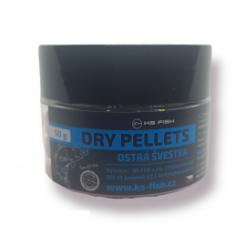 KS Fish Dry Pellets 50g ostrá švestka