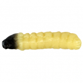 Revol Baits nástraha Caddis Larva 40mm příchuť česnek-sýr, barva natural 10ks