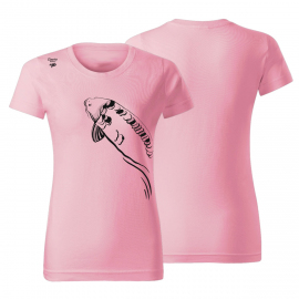 Giants fishing Tričko dámské růžové Plavající kapr