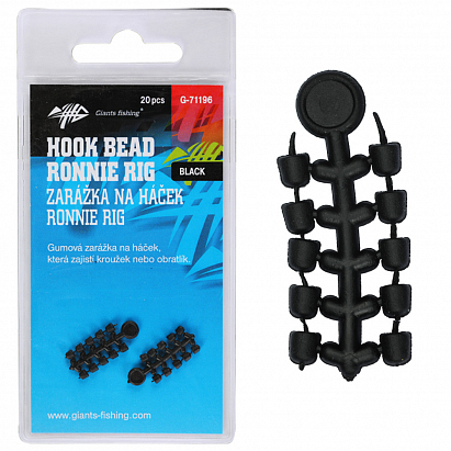 Giants fishing Zarážka na háček Hook Bead for Ronnie Rig Black 20ks Giants fishing Zarážka na háček Hook Bead for Ronnie Rig Black 20ks