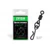Zfish Obratlík Quick Change Ring Swivel Matt Velikost 8 10 ks