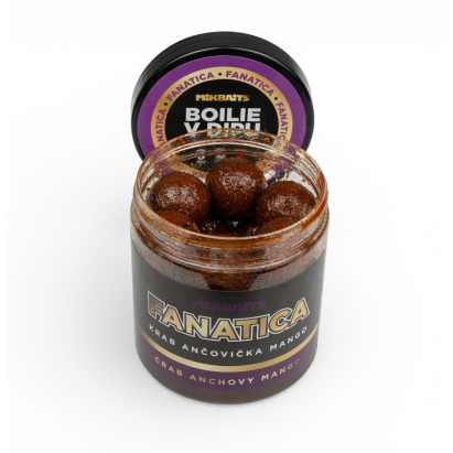 Fanatica boilie v dipu 250ml - Krab Ančovička Mango 20mm Fanatica boilie v dipu 250ml - Krab Ančovička Mango 20mm