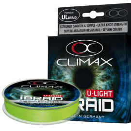 Pletená šňůra Climax iBraid U-Light neon-zelená 135m Průměr: 0,04mm / 3kg