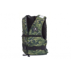 Plovoucí a záchranná vesta pro dospělé MILITARY maskáč Velikost: X/S obvod: 76-86cm / 25-40kg / 40N Plovoucí a záchranná vesta pro dospělé MILITARY maskáč Velikost: X/S obvod: 76-86cm / 25-40kg / 40N