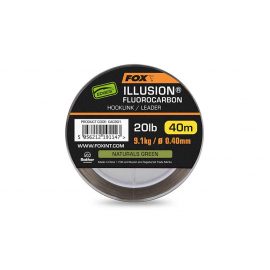 Fox Fluorocarbon Edges Illusion Hooklink/Leader Naturals Green 40 m