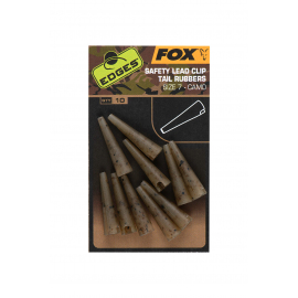 Fox Převleky Edges Camo Safety Lead Clip Tail Rubbers 10 ks Velikost 7