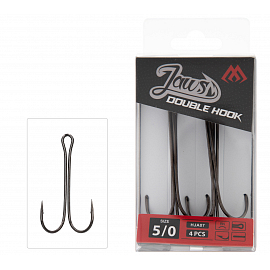 Mikado Trojháčky Jaws Double Hook Vel. 1/0 Ks 5