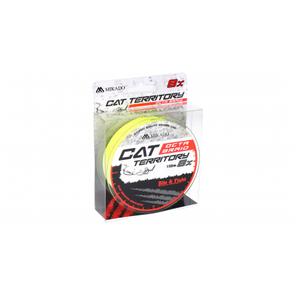 Mikado Pletená Šňůra Cat Territory Octa Braid 150m Fluo
