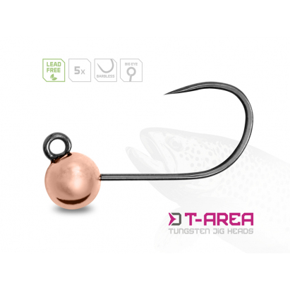 Delphin Wolframový Jig T-AREA BL Měděný 5 ks Delphin Wolframový Jig T-AREA BL Měděný 5 ks