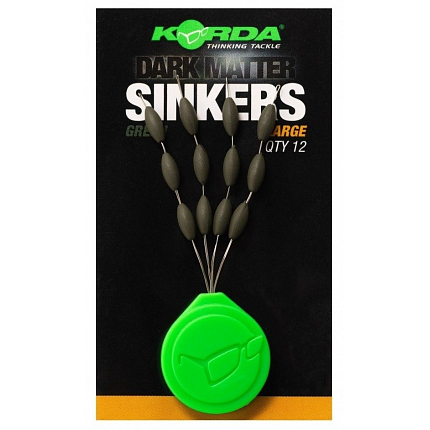 Korda Stoppery Tungstenové Sinkers Weedy Green 9 ks