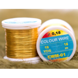Hends kroužkovací drátek Colour Wire 0,09mm 21,6m Zlatá