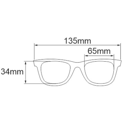 Mistrall Brýle Polarizační Černé s Gumovými Obroučky