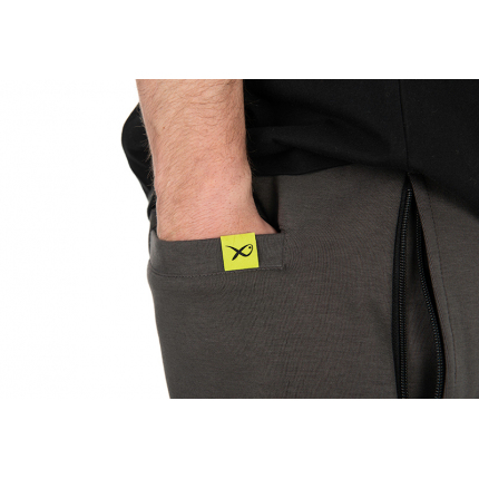 Matrix Kraťasy Black Edition Jogger Shorts Dark Grey Lime