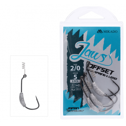 Mikado Háček Jaws Offset Hlavičky Se Zátěží3g Vel. 3/0 3 Ks