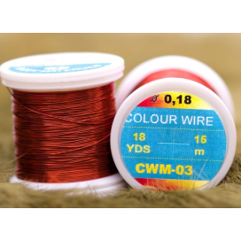 Hends kroužkovací drátek Colour Wire 0,09mm 21,6m Červený