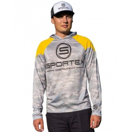 Sportex Tričko s Dlouhým Rukávem Dres UPF 50 Žluto/Šedé Sportex Tričko s Dlouhým Rukávem Dres UPF 50 Žluto/Šedé