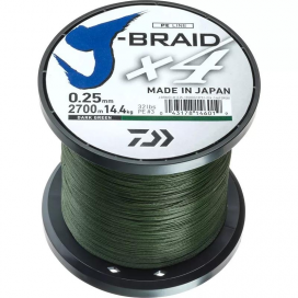 Daiwa Šňůra J-Braid X4 - Dark Green