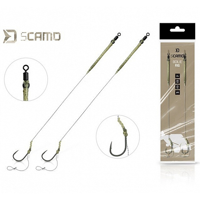 Delphin Návazec sCAMO Boilie Rig 25 lb 20 cm 2 ks