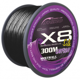 Mistrall Šňůra Shiro Catfish X8 Black 300 m 0,60mm