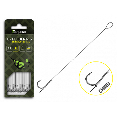 Feederový návazec Delphin Braided Sting / 10ks - 12cm/0,14mm/Chinu #8 Feederový návazec Delphin Braided Sting / 10ks - 12cm/0,14mm/Chinu #8