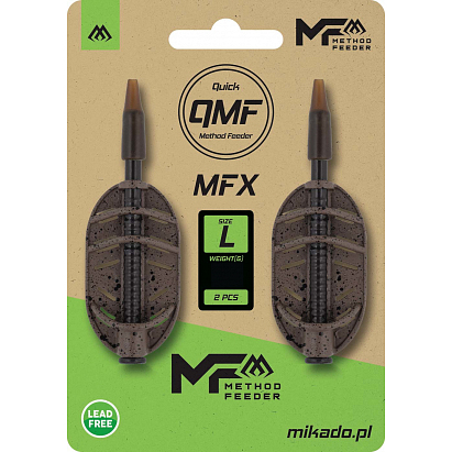 Mikado Krmítko Method Feeder Mfx Q.m.f. Vel. L 50g 2ks Mikado Krmítko Method Feeder Mfx Q.m.f. Vel. L 50g 2ks