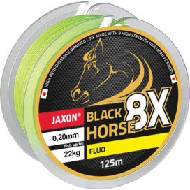 BLACK HORSE 8X FLUO BRAIDED LINE 0,18mm 1000m - Jaxon - Šňůrka BLACK HORSE 8X FLUO BRAIDED LINE 1000m