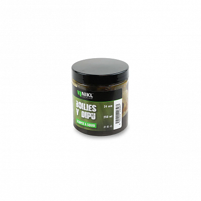 Nikl Boilies V Dipu Scopex & Squid 250 ml