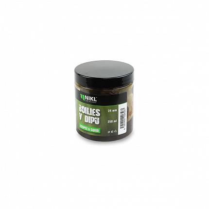 Nikl Boilies V Dipu Scopex & Squid 250 ml