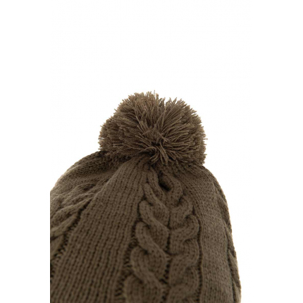Fox Čepice Khaki Knitted Bobble