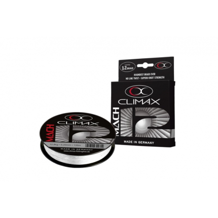 Přívlačová šňůra Climax Mach 12 Braid - bílá 135m 0,17mm, 9,6kg, 135m