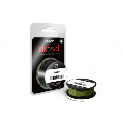 Delphin Šňůrka Skin Line Sixcoat Grass 25lbs 25lbs Delphin Šňůrka Skin Line Sixcoat Grass 25lbs 25lbs
