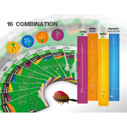Zfish Návazec Method Feeder Rig Spike FC 10 cm 5 ks