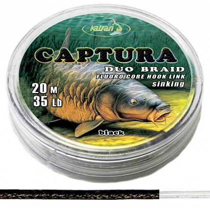 Katran Ztužená Návazcová Šňůrka Duo Braided Hook Links CAPTURA 30 lb 20 m
