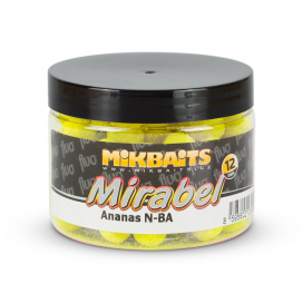 Mikbaits Mirabel Fluo boilie 150ml - Ananas N-BA 12mm
