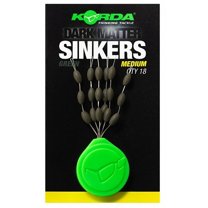 Korda Stoppery Tungstenové Sinkers Weedy Green 9 ks Korda Stoppery Tungstenové Sinkers Weedy Green 9 ks