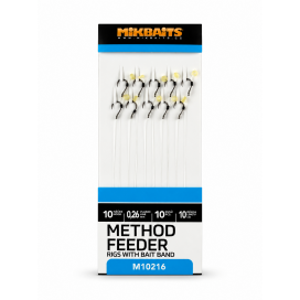 Method Feeder návazce - Návazce č.10 s elastickým kroužkem 10ks Method Feeder návazce - Návazce č.10 s elastickým kroužkem 10ks