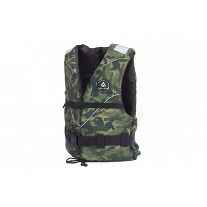 Plovoucí a záchranná vesta pro dospělé MILITARY maskáč Velikost: S/M obvod: 86-107cm / 40-60kg / 50N