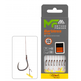 Mikado Návazec Mf Mf14 S Push Stop Háček Bez Protihrotu 8 / Pletená Šňůra: 0.14mm/10cm 8 Ks