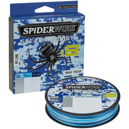 SpiderWire Šňůra Stealth Smooth 8 0,29mm 31,8 Kg Camo Blue 1m SpiderWire Šňůra Stealth Smooth 8 0,29mm 31,8 Kg Camo Blue 1m