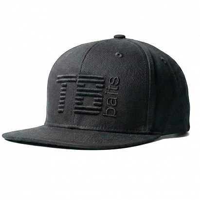 TB Baits Kšiltovka Snapback 3D Logo Black