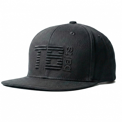 TB Baits Kšiltovka Snapback 3D Logo Black