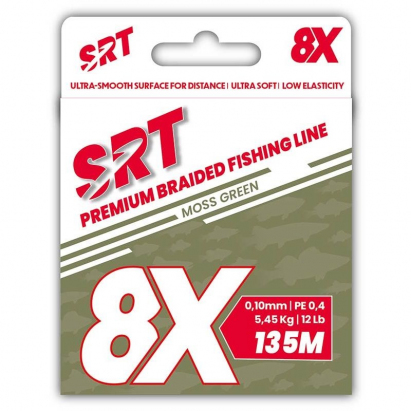 Sert splétaná šnůra 8X SRT Moss Green 135M|0,16mm/9,09kg Sert splétaná šnůra 8X SRT Moss Green 135M|0,16mm/9,09kg