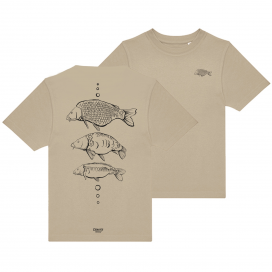 Giants fishing Tričko dětské béžové Tři kapři |vel. 7-8 Let